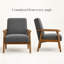 Chaise d'appoint rembourrée Bridgeview-1459021946