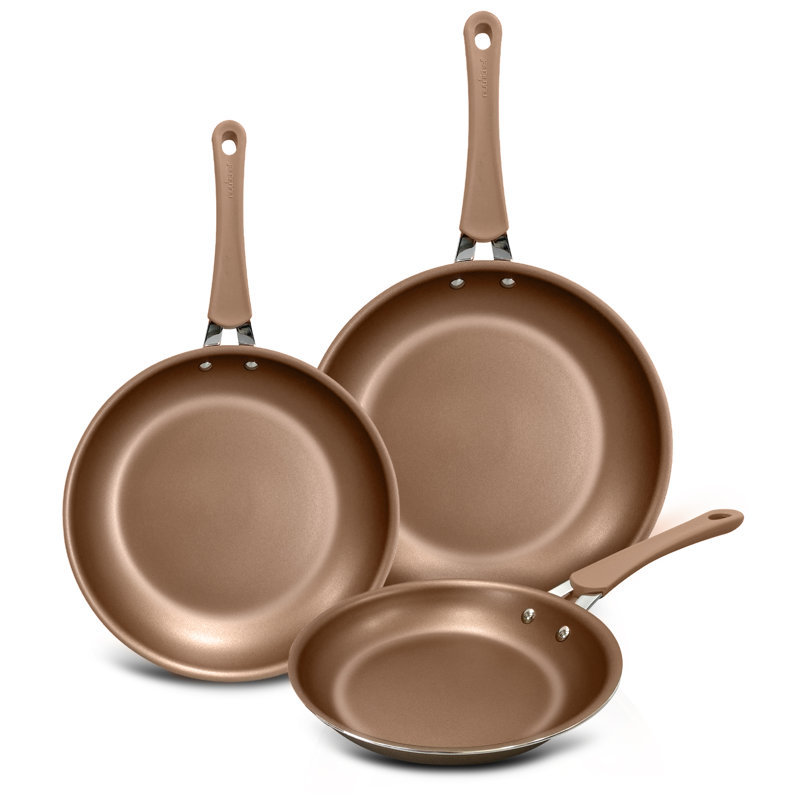 3 - Piece Non-Stick Anodized Aluminum Cookware Set