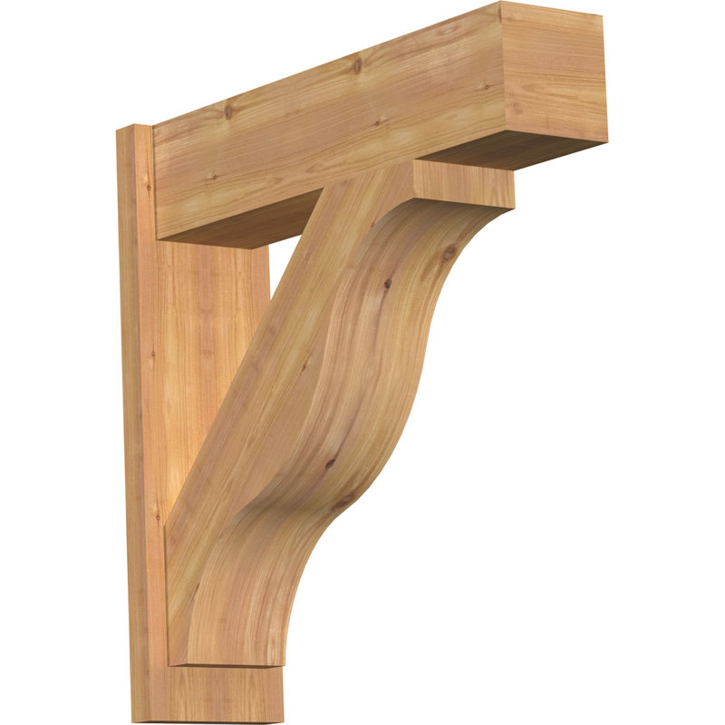 Funston Block Outlooker, 28" D x 28" H, 7 1/2" W Western Red Cedar (Smooth)