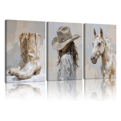 3 Piece Wrapped Canvas Wall Art