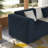 77.55" Two-tone Fabric Sofa Couch, Solid Wood Frame, Foam Cushions With 2 Throw Pillows