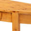Console en bois naturel