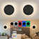 Rechargeable Battery Operated Wall Sconces With Wireless Remote, Dimmable Solar Eclipse Style Wall Light, 9 Color Modes, Cordless Indoor Wall Light For Bedroom And Living Room