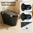 Black One-Piece Smart Bidet Toilet, Auto Open/Close Seat With Warm Water & Air Dryer-123060808