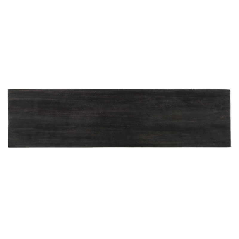 Transitional Black and White Patterned Credenza