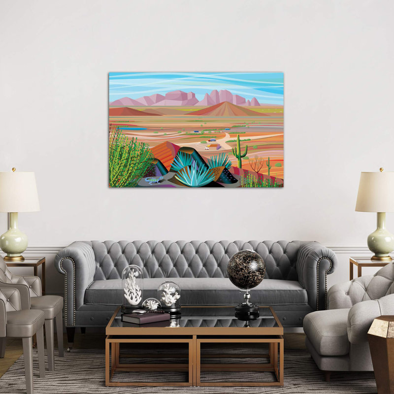 West Of Phoenix by Charles Harker - Wrapped Canvas Painting, 152.5 cm H x 101.5 cm W