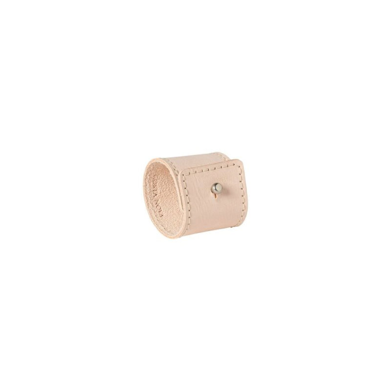 Rings Leather / Faux Leather Napkin Holder, Blush