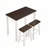 Industrial Style 3-Piece Counter Height Table Set with Two Chairs