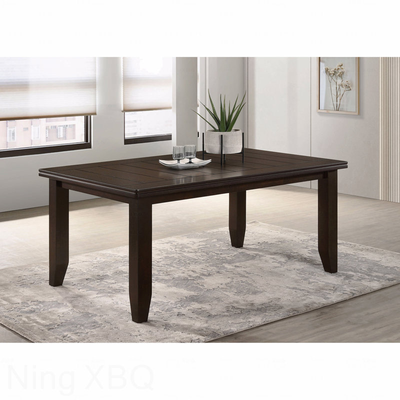 Casual Rectangle Dining Table Solid Wood