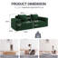 Modulaire pour deux personnes, conversion en lit, structure en éponge confortable, large converti en appartement