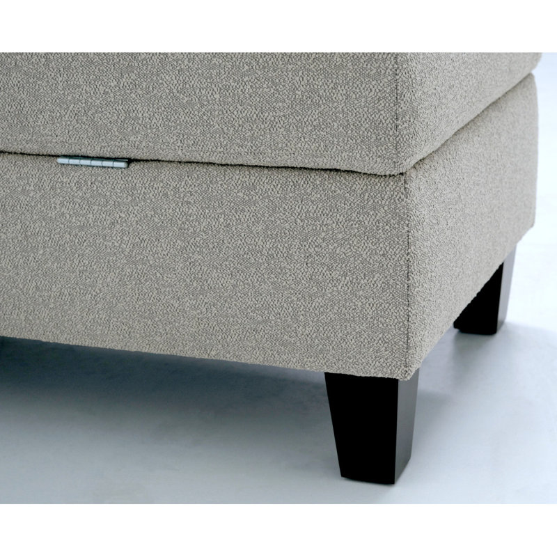 Repose-pieds avec rangement Wallace & Bay Drason, Gris