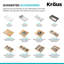 Évier de cuisine KRAUS Kore ™ Workstation Farmhouse-115270563-115270562