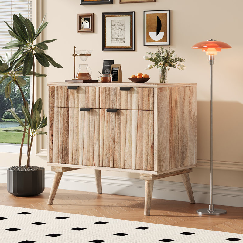 Kiyra Mango Wood Storage Cabinet