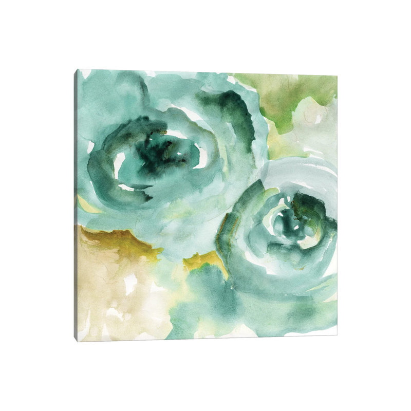 Cyan Season By Nan - Wrapped Canvas Painting by Nan - Wrapped Canvas Painting, 45.72 cm H x 45.72 cm W