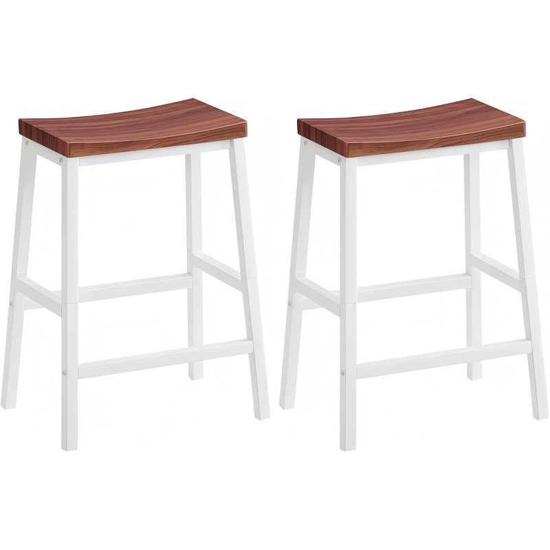 Tabourets de bar, ensemble de 2 chaises de bar, tabourets de selle, comptoir de cuisine avec repose-pieds, tabourets de bar industriels pour la salle à manger, cuisine, comptoir