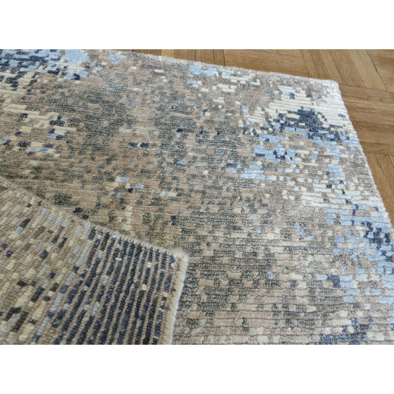 Cyprien One-of-a-Kind 2' Square Wool Area Rug in Beige