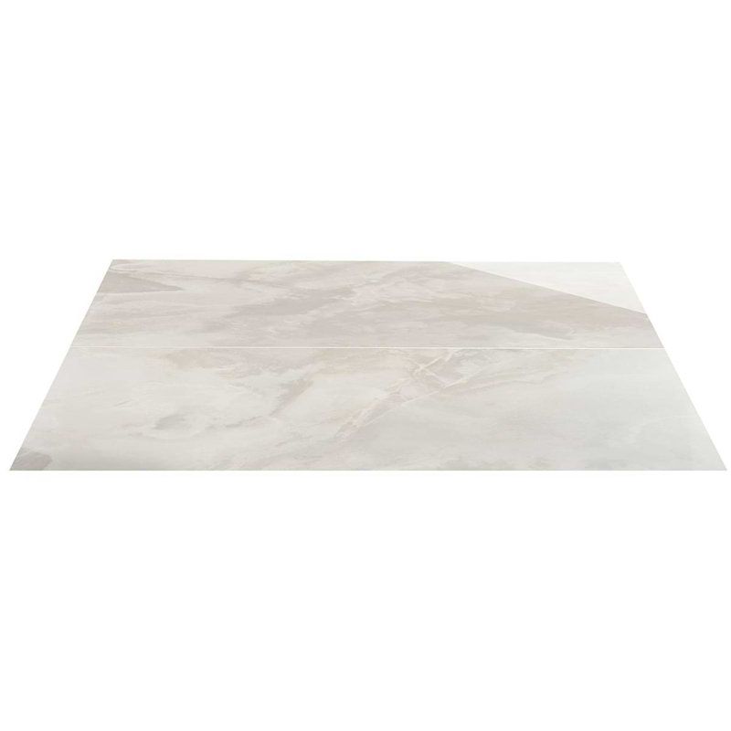 Jewel Onyx 24X48 Polished Porcelain Tile, White