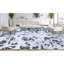 Camouflage Area Rug in Dark Gray/Light Blue-62683253