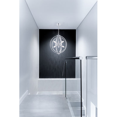 Balinska 6 - Light Polished Chrome Sphere Pendant