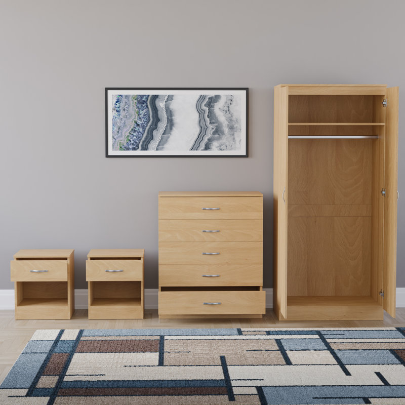 Maybery Piece Bedroom Set, Pine