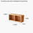Solid Oak Wall Shelf With Multi-Cubby Design