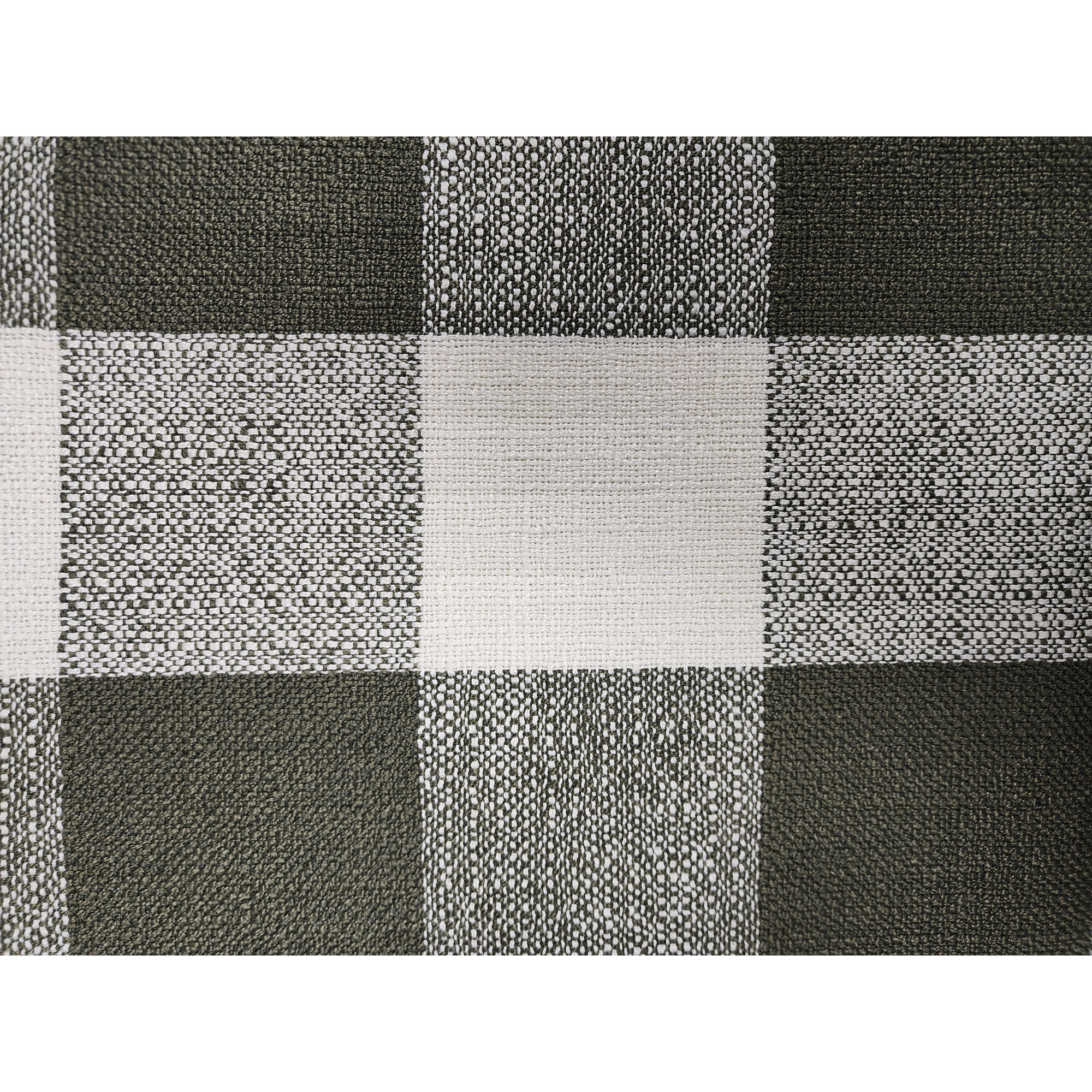Birch Lane Cleveland Throw Pillow Throw, Green Checkered, Square 17", Polyester