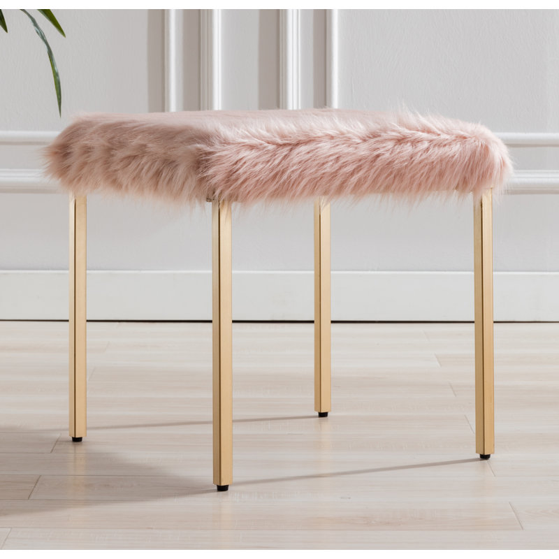 Repose-pieds carré standard de 18 po, Rose