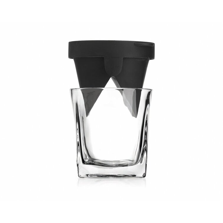 Glacier Whiskey Glass with Ice Mold 10 oz Godinger Silver Art Co 2