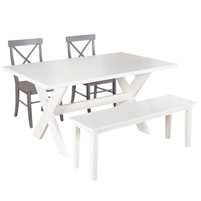Bengte 6 - Person Trestle Base Dining Set