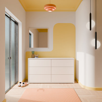 154.5 cm W Chest of 6 Drawers