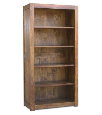 Granada 200cm H x 100cm W Solid Wood Standard Bookcase