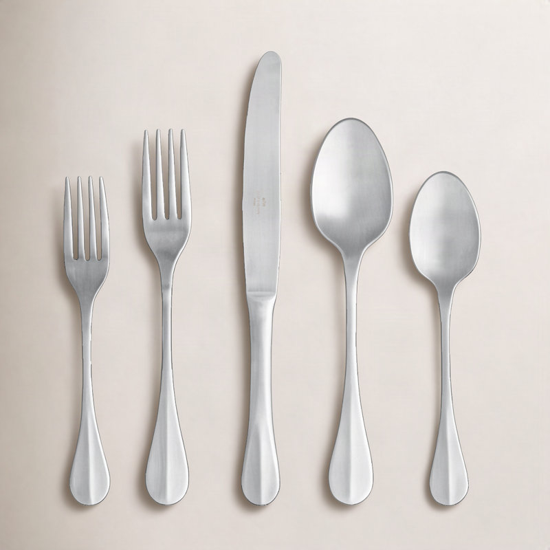 Costa Nova Nau Stainless Steel Flatware Set, Silver