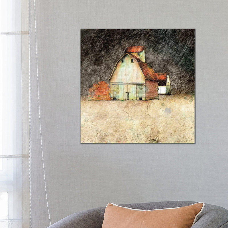 Stormy Farm Evening by Ynon Mabat - Wrapped Canvas Print, 66.04 cm H x 66.04 cm W
