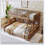 Full XL Over Queen Bunk Bed With Integrated Shelving, Color-Changing Lights And Pegboard-973922129-973922131