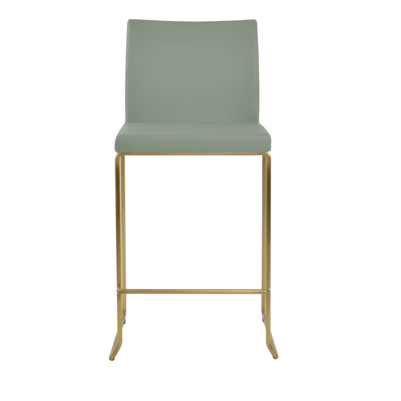 Tabouret de bar et de comptoir empilable Aria, Tabouret de bar (siège d'une hauteur de 29 po), Cannelle, Laiton