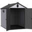Remise en plastique 6 * 8ft pour les jardins - Rangement imperméable et facile à installer à l'extérieur