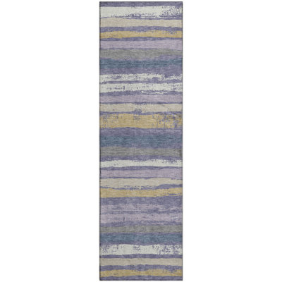 Premium Machine Washable Jahnke AMF1019 Stripes Rug