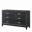 Commode Haiden au fini noir vieilli