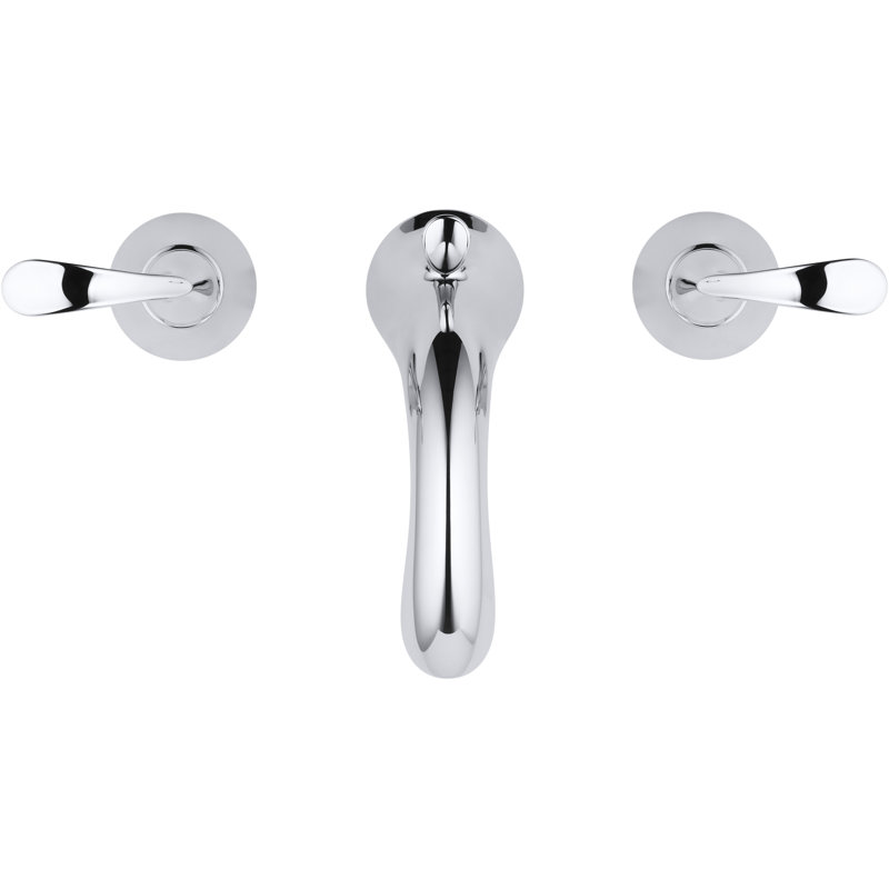 Forté Widespread Bathroom Faucet with Drain Assembly, Polished Chrome
