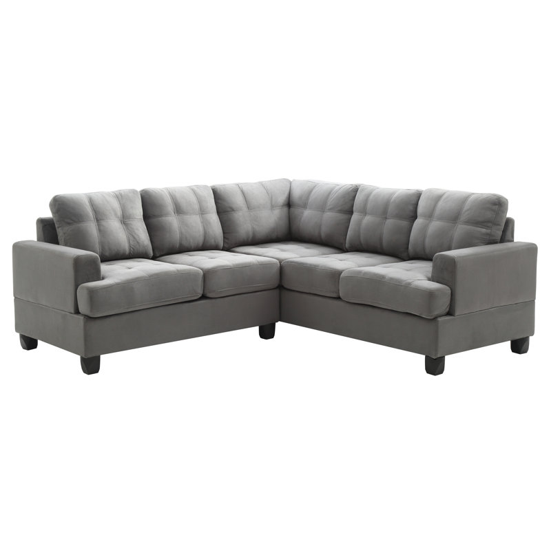 Penta Sandridge Sectional, Gray Polyester Blend