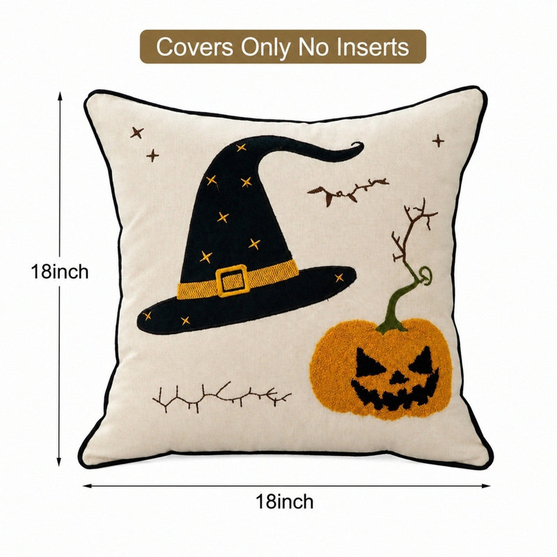 Housses de coussin d'Halloween 18 x 18 po