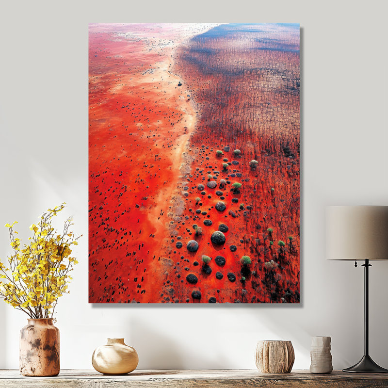 Décoration murale Nikita - paysage africain, Toile tendue, H 32 po x l 16 po x P 1 po