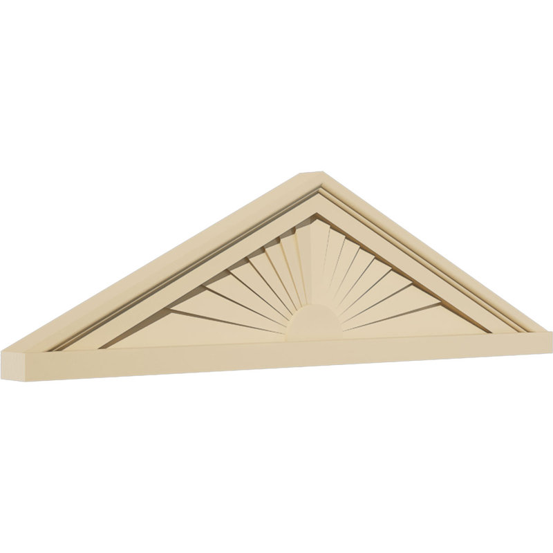 Fronton en uréthane Signature, 28 po x 8 po x 2 po, Aucune, Rayons de soleil