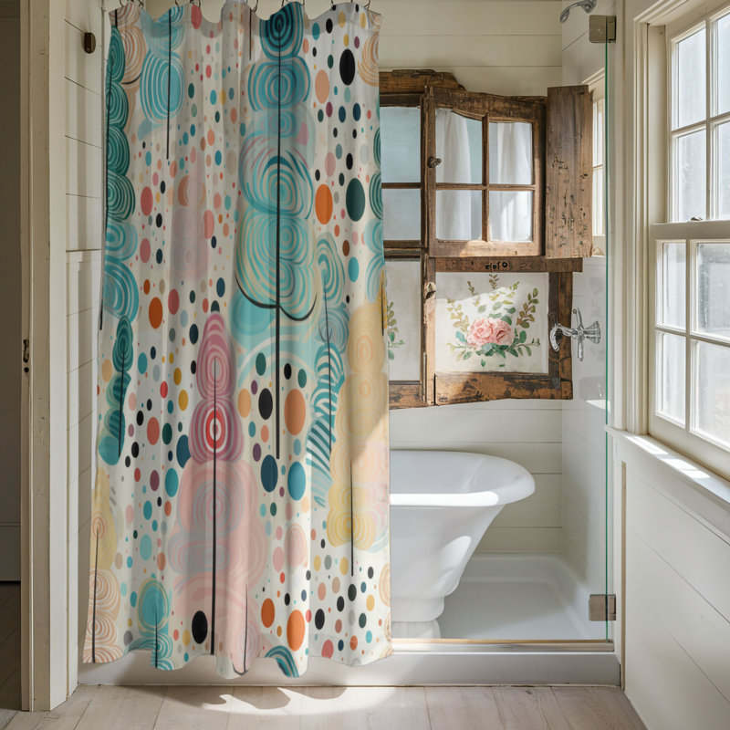 Rideau de douche Festive, H 74 po x l 71 po
