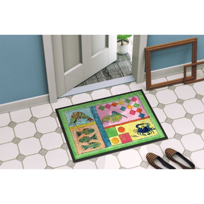 Tapis de porte d’intérieur anti-dérapant héron