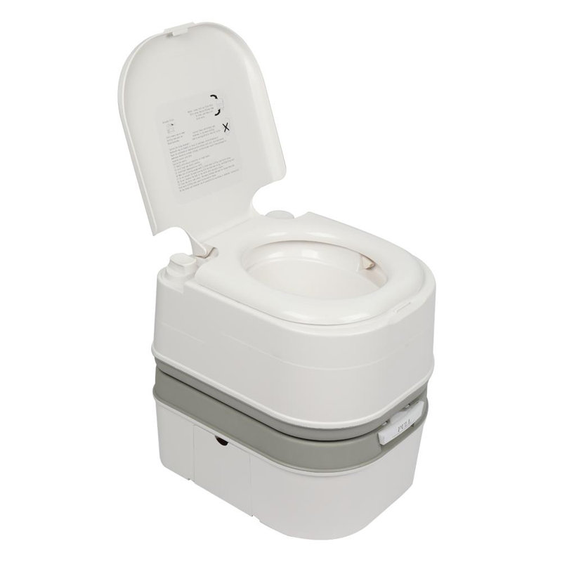 Toilette ronde 6,3 GPF avec chasse amovible portable (siège inclus) pour le camping