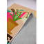 Tapis beige / rose / vert en polyester tissé à plat Abbing-1094552177