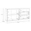Sabel Modern TV unit with 2 doors, 2 drawers and open compartment, living room cabinet, engineered wood, 143.9 cm W x 66.3 cm H x 34.8 cm D-130987578