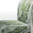 Minimal Ferns Emerald Reverie II - Upholstered Scandinavian Slipper Chair, Green Accent Chair