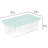 Sterilite 6 Qt Storage Boxes, Clear Plastic Containers with Lid, Set of 10, Mint